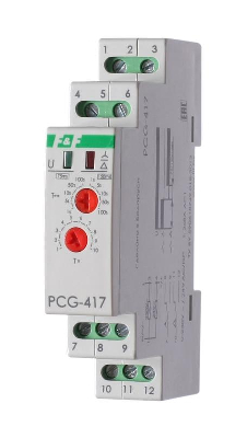 Реле времени PCG-417 (звезда-треугольник для пуска электродвиг. 230В 2х8А 2НО IP20 монтаж на DIN-рейке) F&F EA02.001.020