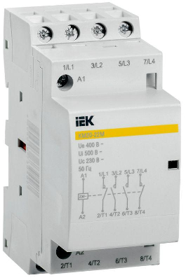 Контактор модульный КМ20-22М AC ИЭК MKK11-20-22