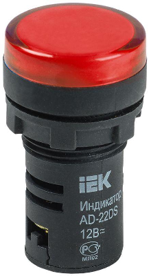 Арматура светосигнальная AD-22DS 12В AC/DC красн. ИЭК BLS10-ADDS-012-K04