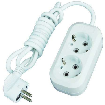 Удлинитель 2х7м с заземл. 16А IP20 Е-302 АБС-пл. ПВС 3х1 UNIVersal 9631975