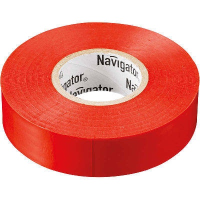 Изолента ПВХ 15мм (рул.20м) красн. NIT-B15-20/R Navigator 71104