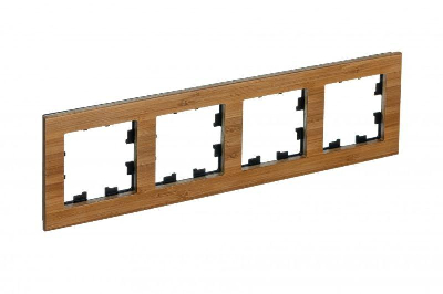 Рамка 4-м ATLASDESIGN NATURE дерево бамбук SchE ATN353204