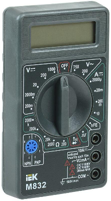 Мультиметр цифровой Universal M832 ИЭК TMD-2S-832