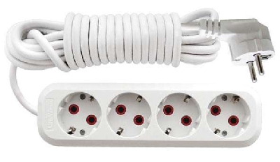 Удлинитель 4х10м с заземл. 10А IP20 У10-555 ПВС 3х0.75 UNIVersal 555-10