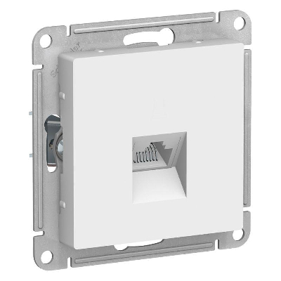 Механизм розетки компьютерной ATLAS DESIGN RJ45 бел. SchE ATN000183
