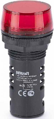 Лампа коммутац. ADDS 22мм LED 220В AC/DC ЛK-22 красн. SchE 25119DEK