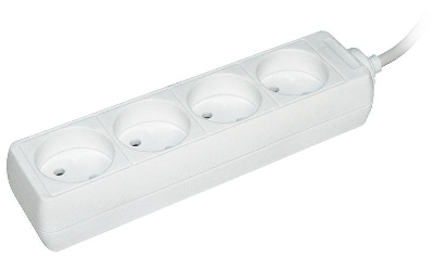 Удлинитель 4х3м без заземл. 10А IP20 У4 2P ИЭК WYP10-06-04-03-N