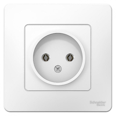 Розетка 1-м СП BLANCA 16А 250В без шторок без заземл. бел. SchE BLNRS000011