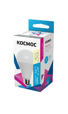 Лампа светодиодная A65 25Вт 220В E27 3000К КОСМОС LkecLED25wA65E2730