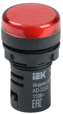 Арматура светосигнальная AD-22DS 24В AC/DC красн. ИЭК BLS10-ADDS-024-K04