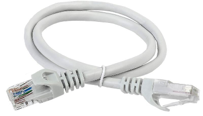 Патч-корд кат.5е UTP 1м сер. ITK PC01-C5EU-1M