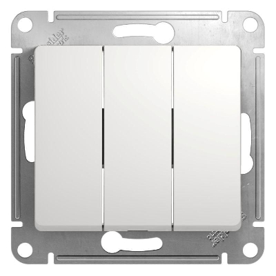Механизм выключателя 3-кл. СП GLOSSA 10А IP20 10AX бел. SchE GSL000131