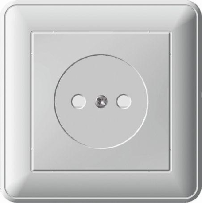 Розетка 1-м СП W59 16А IP20 защ. шторки без заземл. бел. SchE RS16-151-18