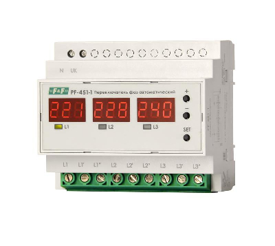 Переключатель фаз автоматический PF-451-1 F&F EA04.005.005