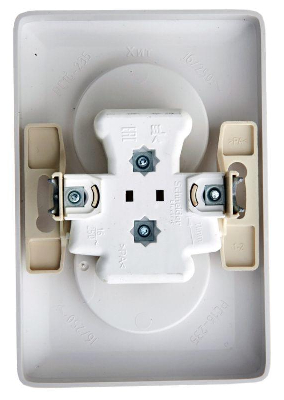 Розетка 2-м СП Хит 16А IP21 без заземл. без защ. шторок бел. SchE RS16-235-B