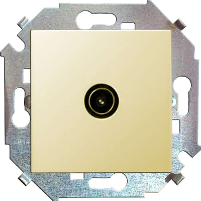Механизм розетки TV СП Simon15 одиночная сл. кость Simon 1591475-031