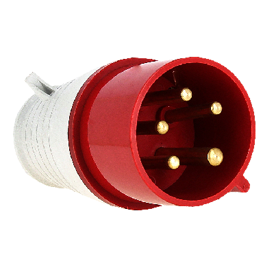 Вилка эл. каб. 16А 3P+РЕ+N 380В IP44 (015) EKF ps-015-16-380